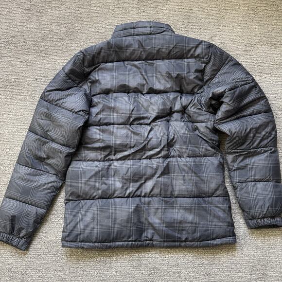 Columbia Jacket Mens Small Pike Lake Gray Plaid Lightweight Puffer Omni Heat - Picture 3 of 11